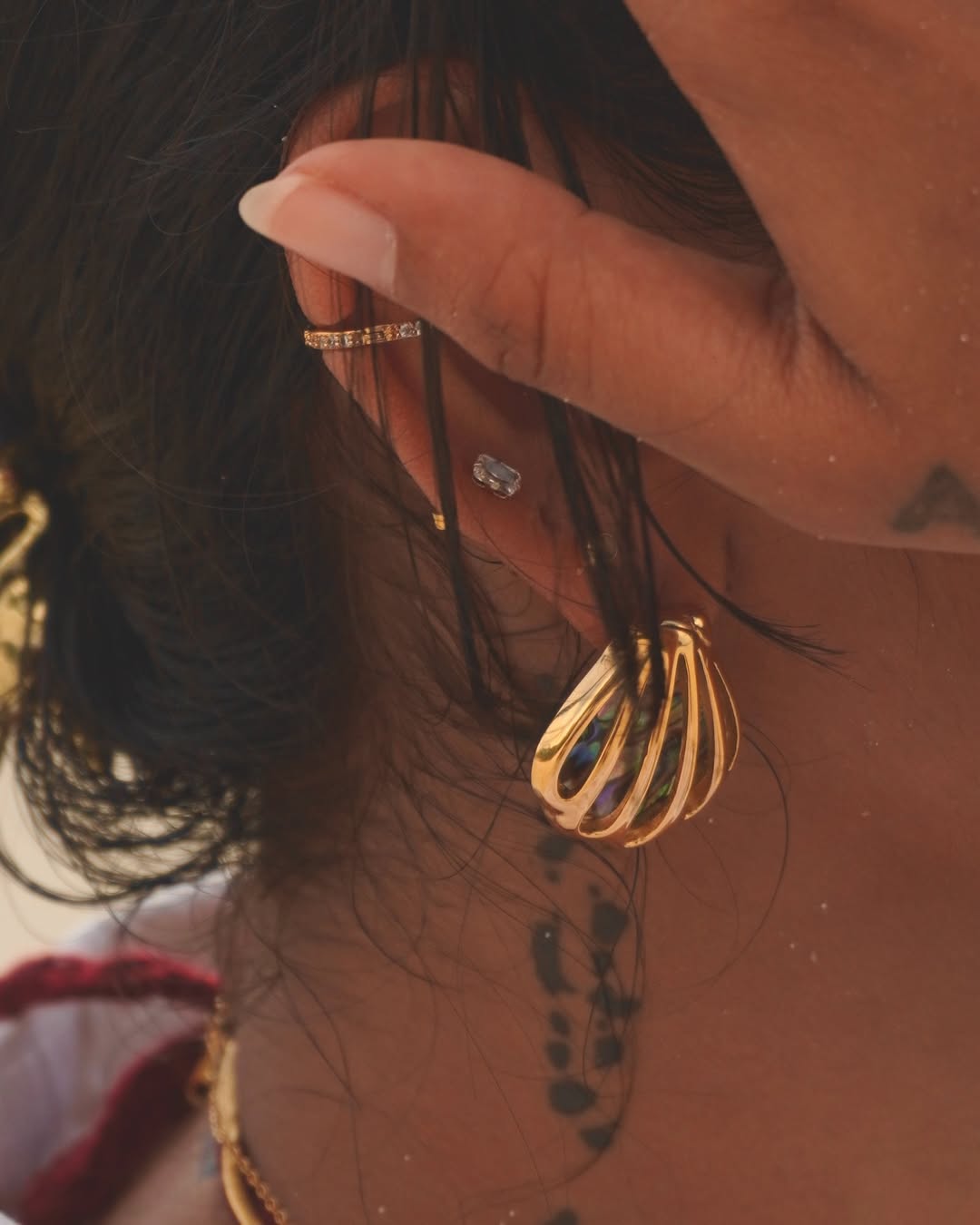 The Gilded Abalone-Earring