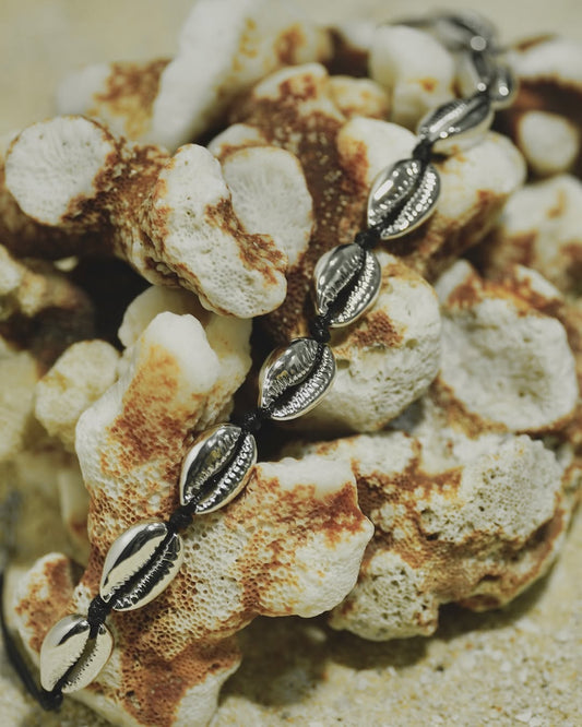 The Cowrie Choker-Silver