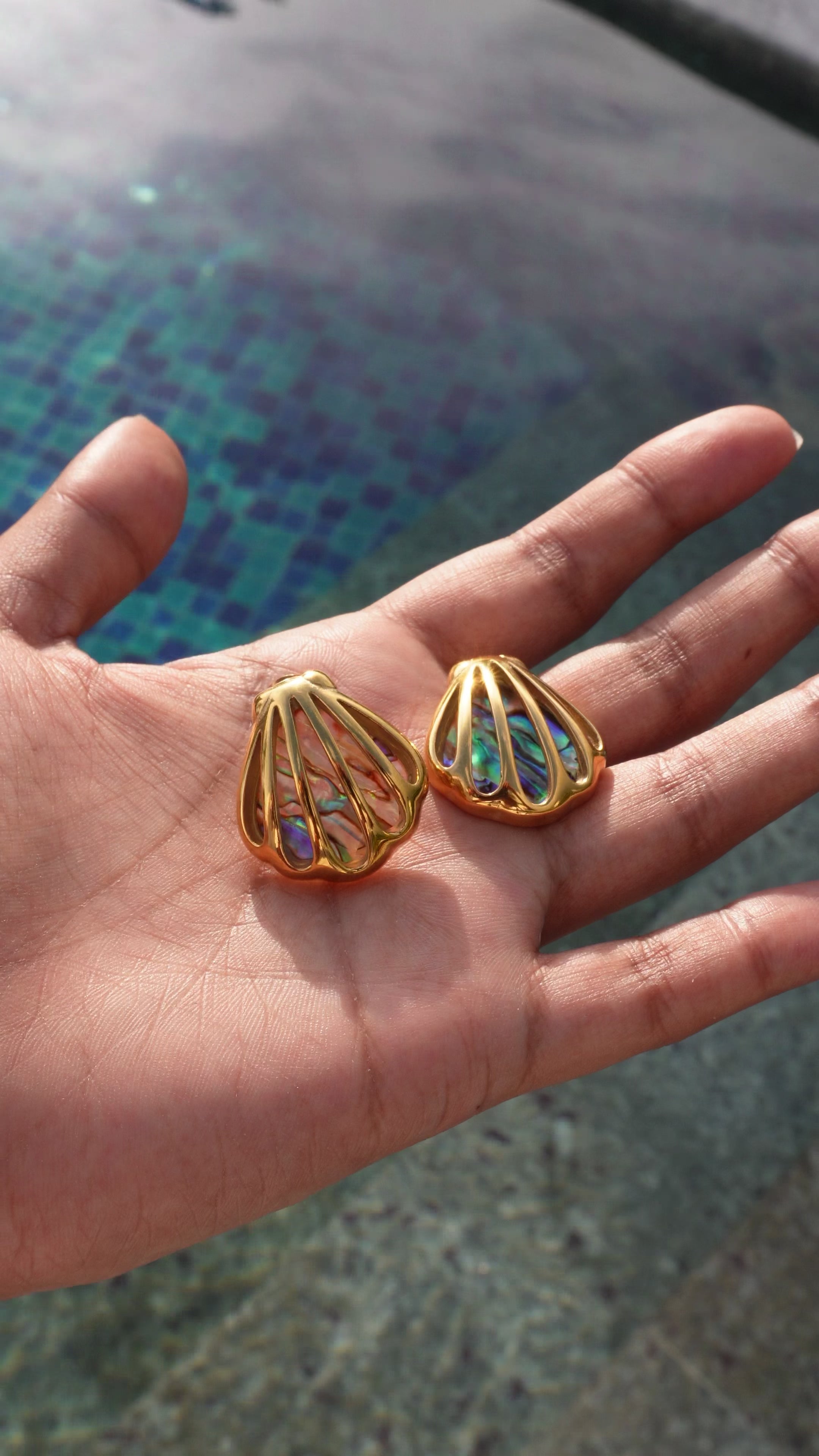 The Gilded Abalone-Earring